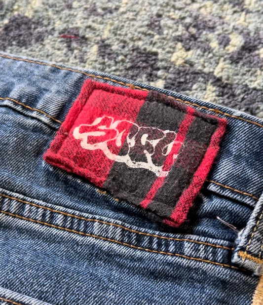 Cargo Side Stripe Baggy Jeans