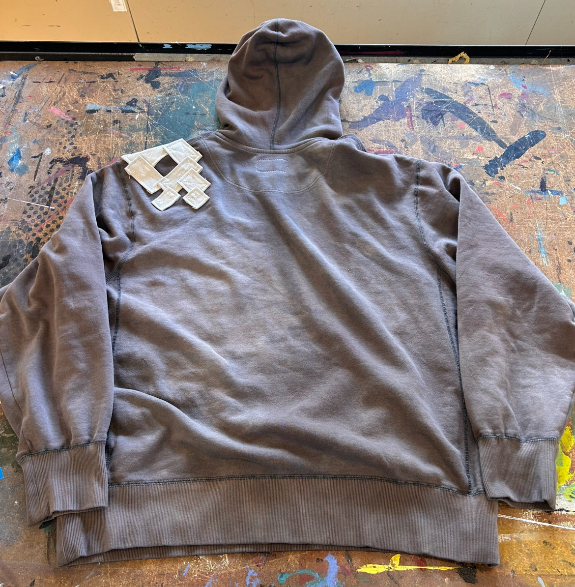 Patchwork Dyed Hoodie